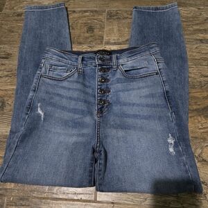 Maverick Women's High Rise Blue Jeans